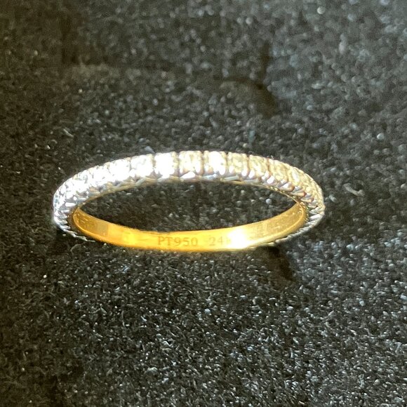 Erstwhile Zephyr Ring, Diamond Eternity Band, Size 5 - Picture 8 of 12